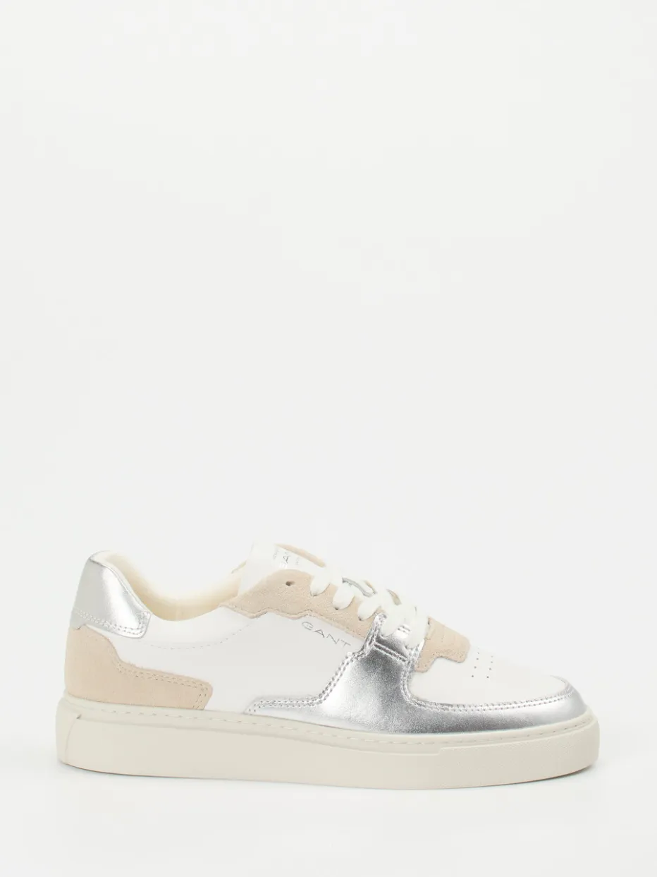 Damen Gant – Sneaker aus Lammleder mit Metallic-Detail