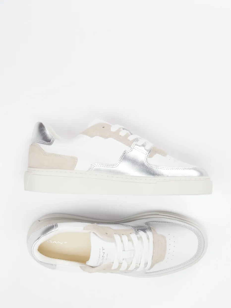 Damen Gant – Sneaker aus Lammleder mit Metallic-Detail