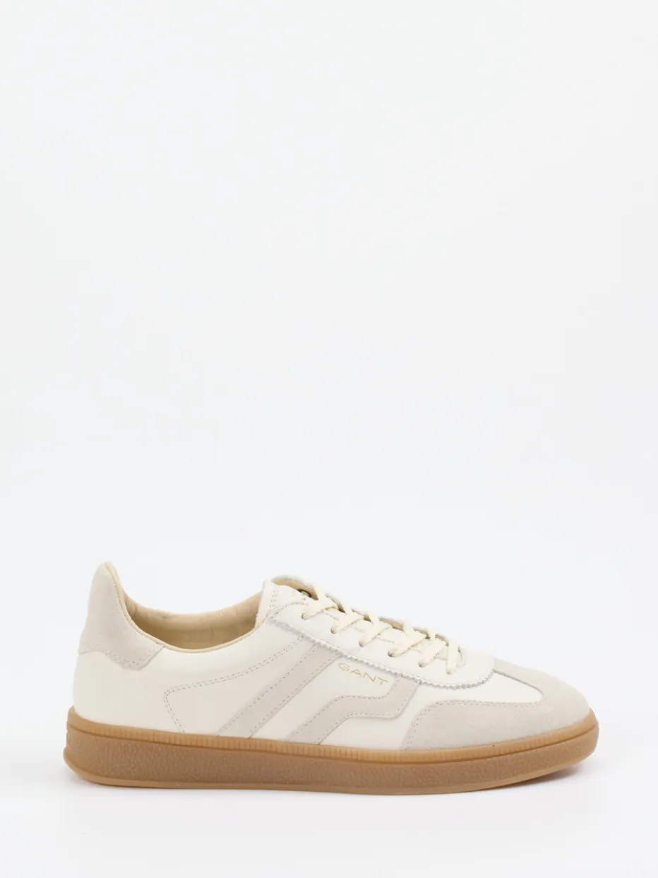 – Sneaker aus Leder und Velours in Beige*Gant