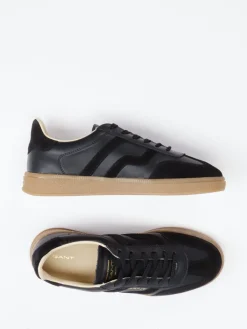 Damen Gant – Sneaker aus Velour/Leder in