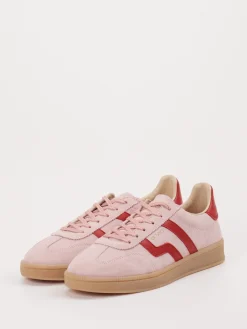 Damen Gant – Sneaker aus Veloursleder in Rosé