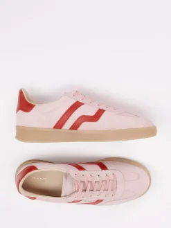 Damen Gant – Sneaker aus Veloursleder in Rosé