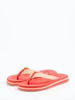 Damen Gant – Zehentrenner aus Textil in Korallrot