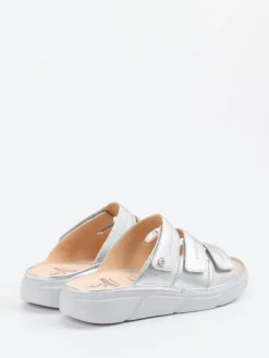 – Komfort-Pantolette aus Metallicleder silber*Ganter Outlet