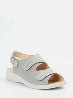 – Komfortsandale aus Nubukleder hell*Ganter