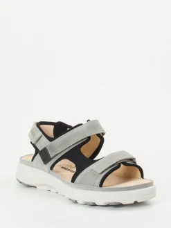 – Komfortsandale aus Veloursleder hellgrau*Ganter New