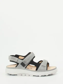 – Komfortsandale aus Veloursleder hellgrau*Ganter New