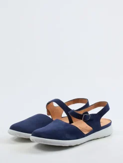 – Komfort-Sandale aus Veloursleder Marine*Ganter Best
