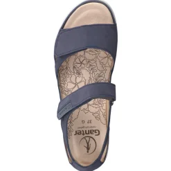 Damen Ganter – Komfortsandale aus Nubukleder Dunkel