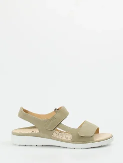 Damen Ganter – Komfortsandalen aus Veloursleder sandbeige