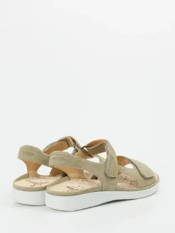 Damen Ganter – Komfortsandalen aus Veloursleder sandbeige