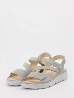 – Komfortsandalen aus Veloursleder hell*Ganter Hot