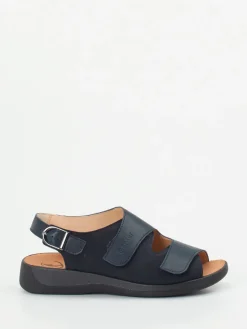 Damen Ganter – Komfort-Sandalen aus Kalbleder Dunkel