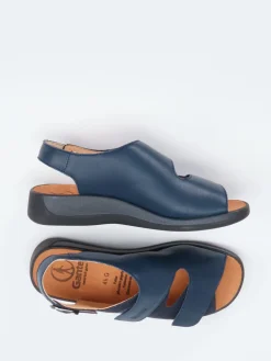 Damen Ganter – Komfort-Sandalen aus Kalbleder Dunkel