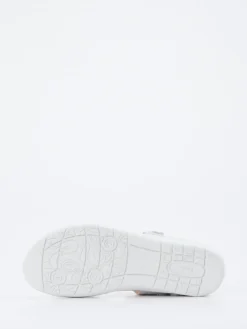 – Komfortsandalen aus Metallic-Material silber*Ganter Outlet