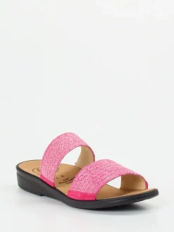 Damen Ganter – Komfort-Sandalen aus Textil und Veloursleder