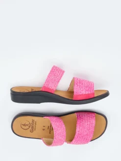 Damen Ganter – Komfort-Sandalen aus Textil und Veloursleder