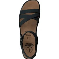 Damen Ganter – Komfort-Sandalen aus Nubukleder Dunkelpetrol