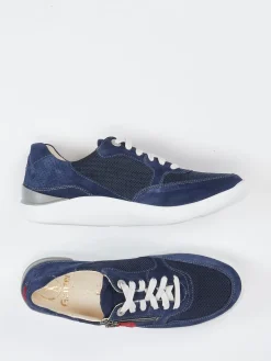 Damen Ganter – Komfort-Sneaker aus Veloursleder Marine