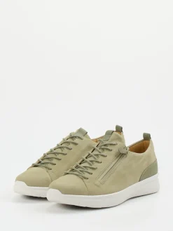 Damen Ganter – Komfort-Sneaker aus Veloursleder salbei