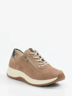 Damen Ganter – Komfort-Sneaker aus Veloursleder rosébraun