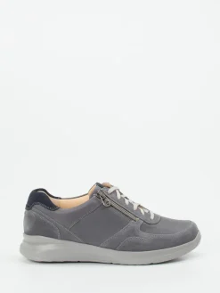 Herren Ganter – Komfort-Sneaker aus Velourleder grau