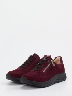 – Komfort-Sneaker aus Veloursleder bordeaux*Ganter Online