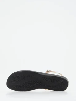 Damen Ganter – Sandalette aus Kalbleder in Metallic