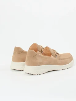 Damen Ganter – Slipper aus Nubukleder in Beige