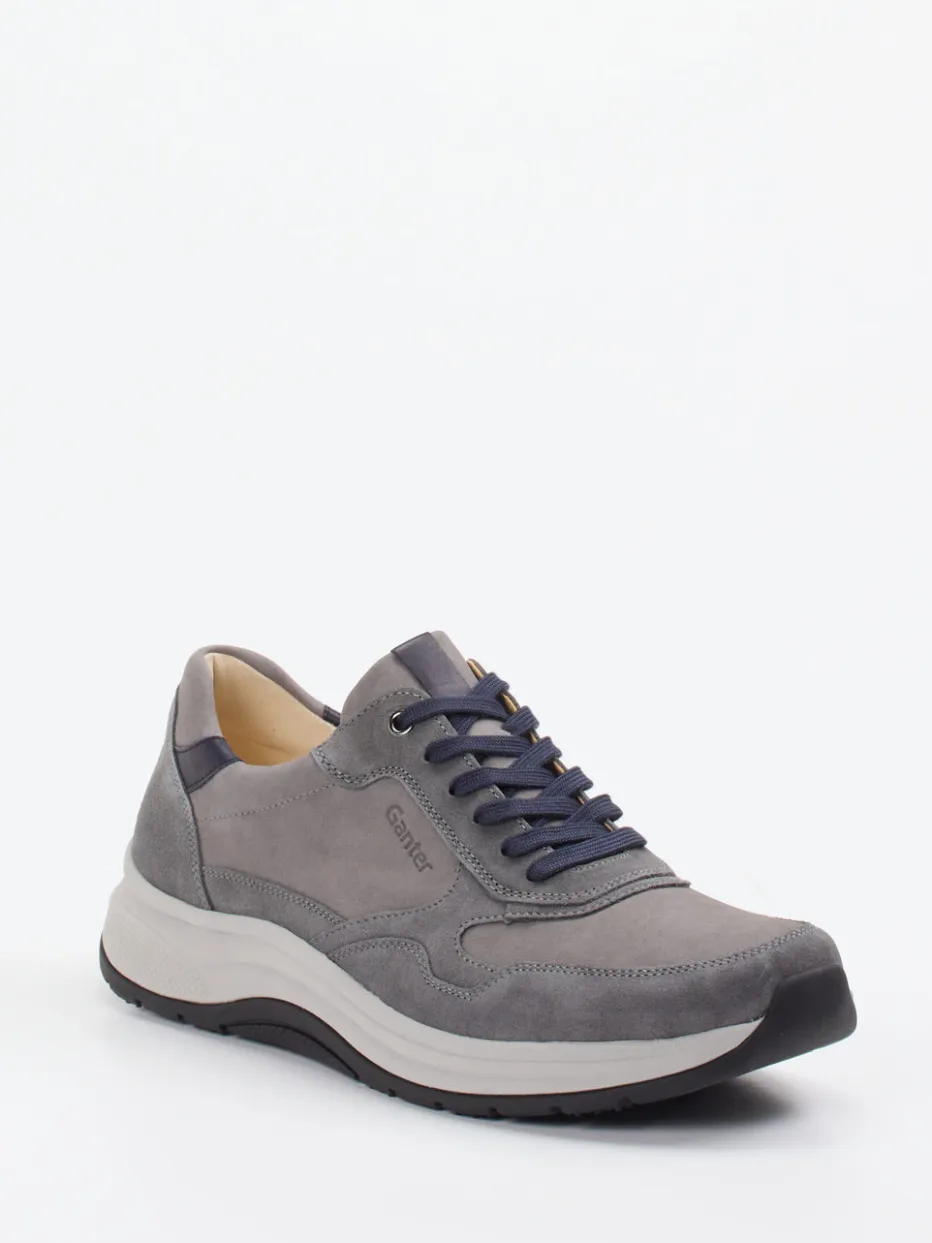 – Sneaker aus Nubukleder in Grau*Ganter Sale