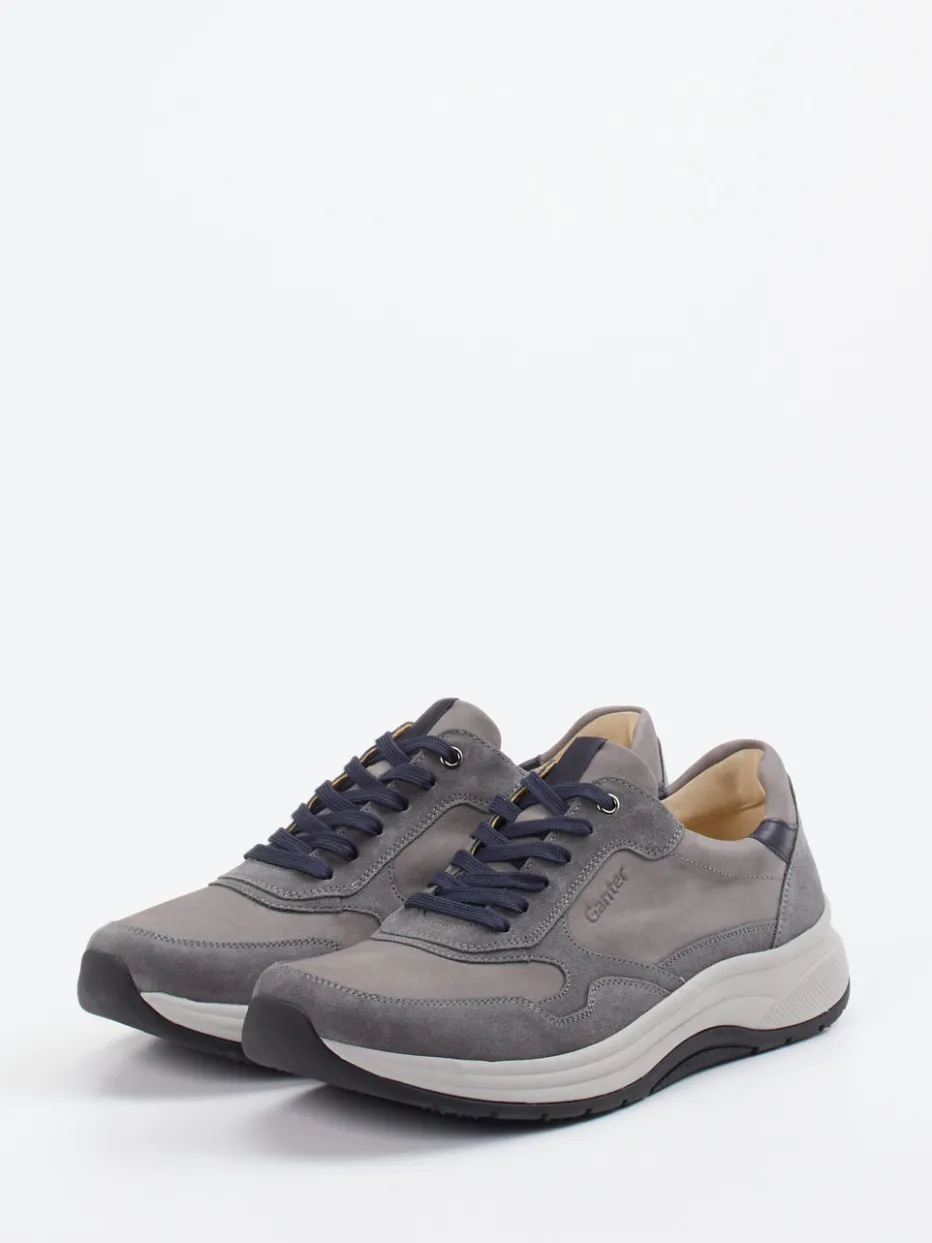 – Sneaker aus Nubukleder in Grau*Ganter Sale