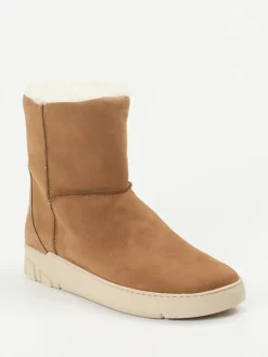 Damen Ganter – Stiefelette aus Nubukleder cognac