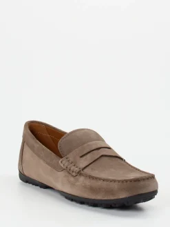 – Penny Loafer aus Veloursleder in Taupe*Geox