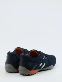 Herren Geox – Slip-On Sneaker aus Veloursleder Dunkel