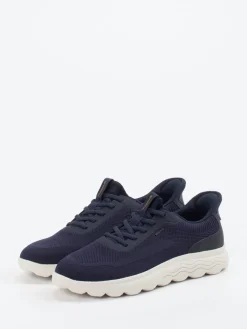 Herren Geox – Sneaker aus gestricktem Textil Dunkel