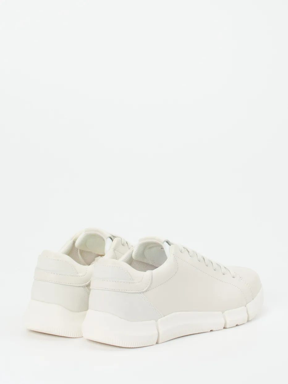 Herren Geox – Sneaker aus Kalbleder in Offwhite