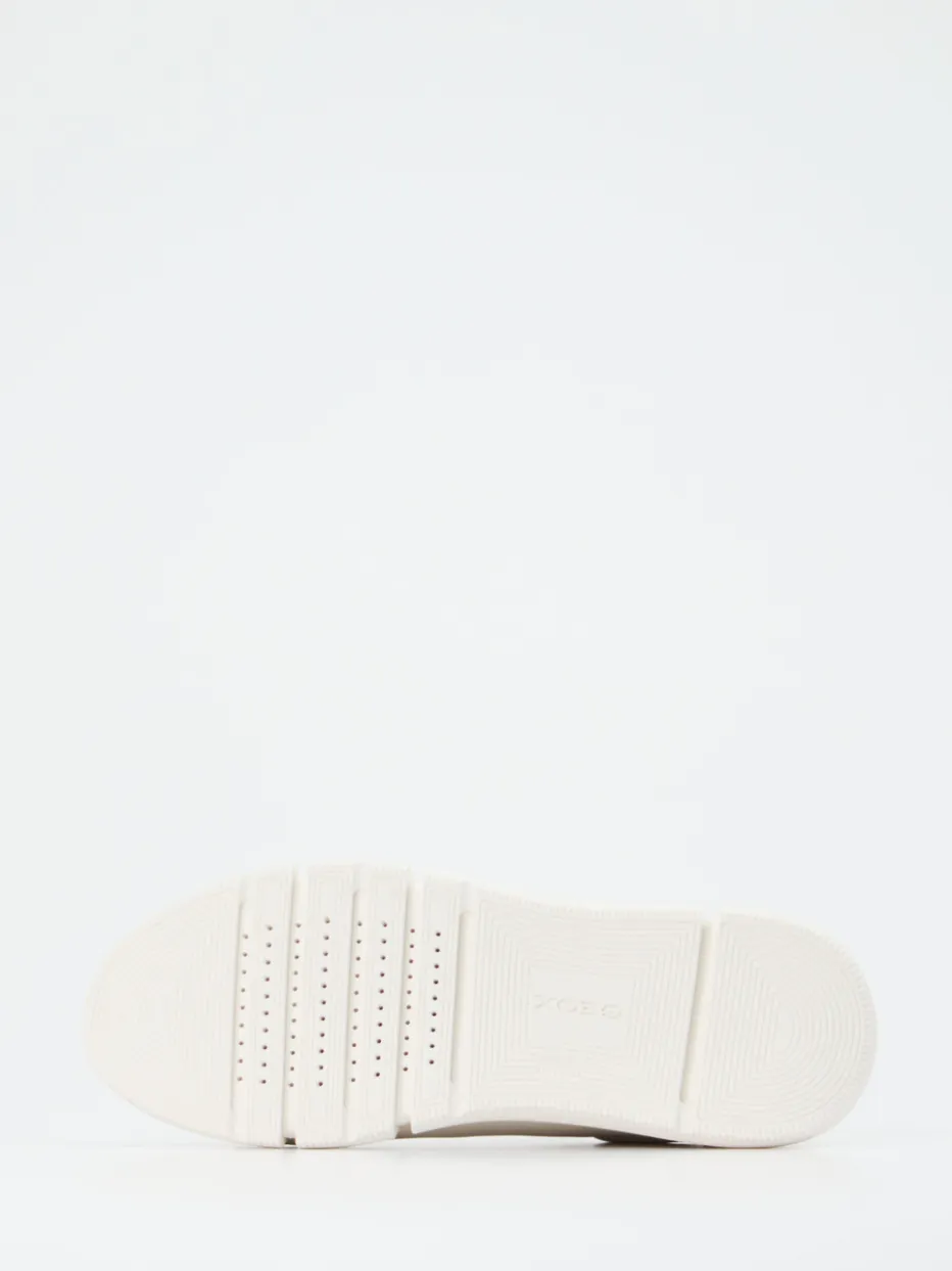 Herren Geox – Sneaker aus Kalbleder in Offwhite