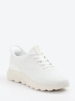 Damen Geox – Sneaker aus Textil in Offwhite