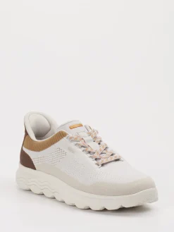 Herren Geox – Sneaker aus Textil in Offwhite-