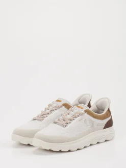 Herren Geox – Sneaker aus Textil in Offwhite-