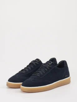 Herren Geox – Sneaker aus Veloursleder Dunkel