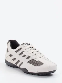 Herren Geox – Sneaker aus Veloursleder mit Mesh in