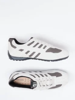 Herren Geox – Sneaker aus Veloursleder mit Mesh in