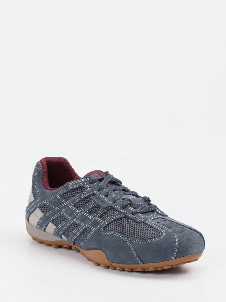 Herren Geox – Sneaker aus Veloursleder und Mesh