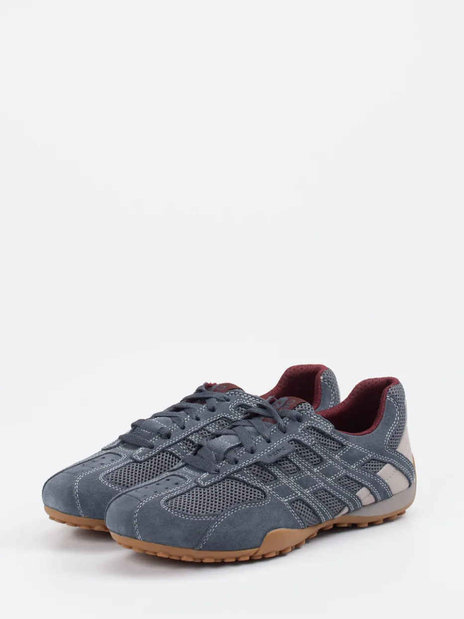 Herren Geox – Sneaker aus Veloursleder und Mesh