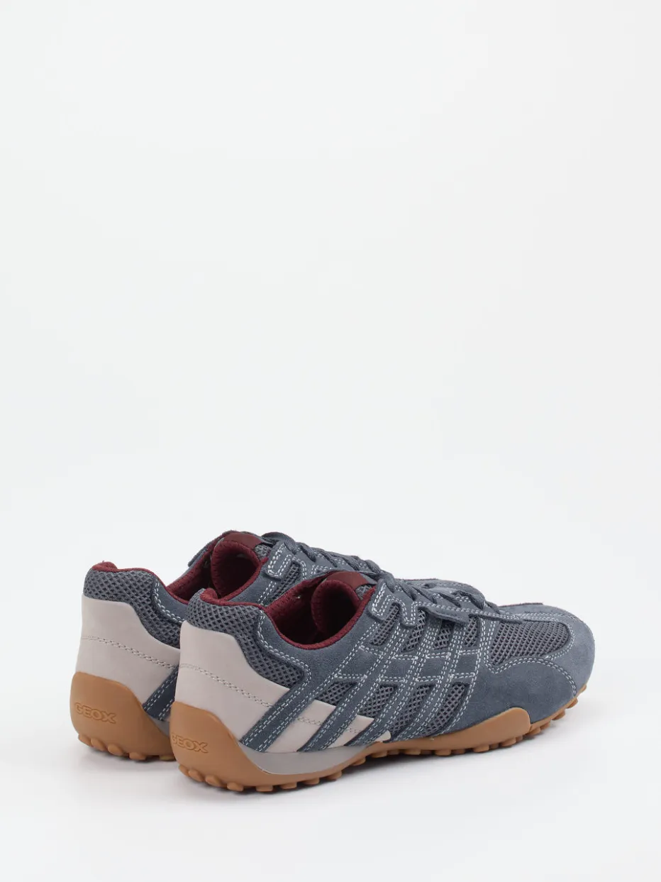 Herren Geox – Sneaker aus Veloursleder und Mesh