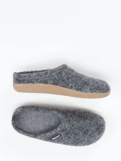 Damen Giesswein – Hausschuh aus Wollfilz in Anthrazit