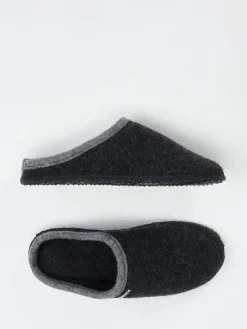 Damen Giesswein – Hausschuh aus Wollfilz in Anthrazit