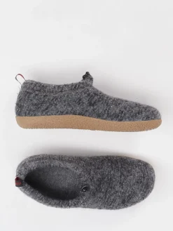 Damen Giesswein – Hüttenschuh aus Wollfilz anthrazit