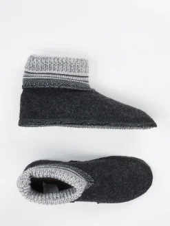 – Hüttenschuh aus Wollfilz anthrazit*Giesswein Sale